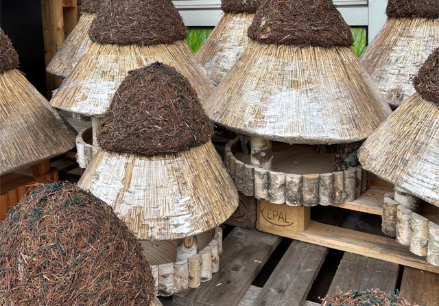 Vögel füttern - Vogelfutterhaus